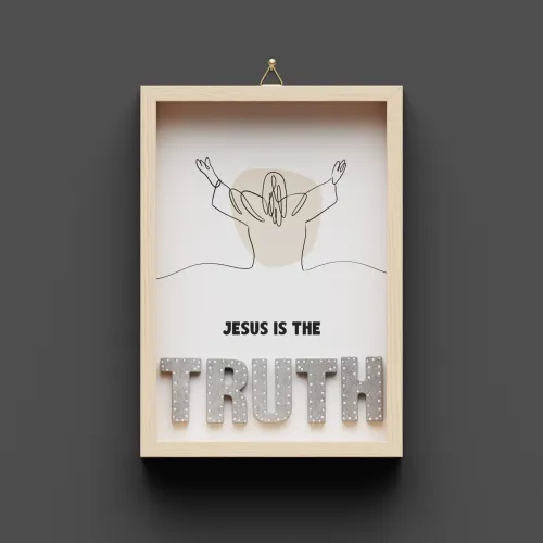 Jesus is the truth - Wandbild A5