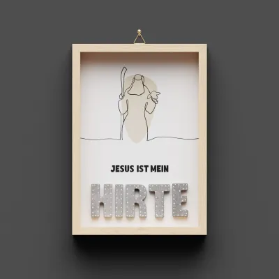 Jesus ist mein Hirte - Wandbild A5