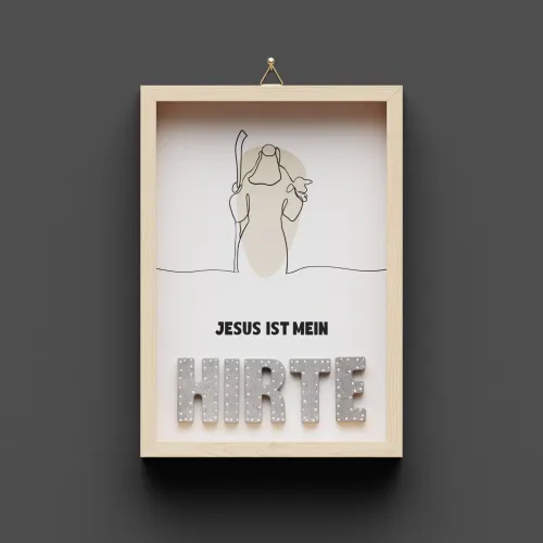 Jesus ist mein Hirte - Wandbild A5