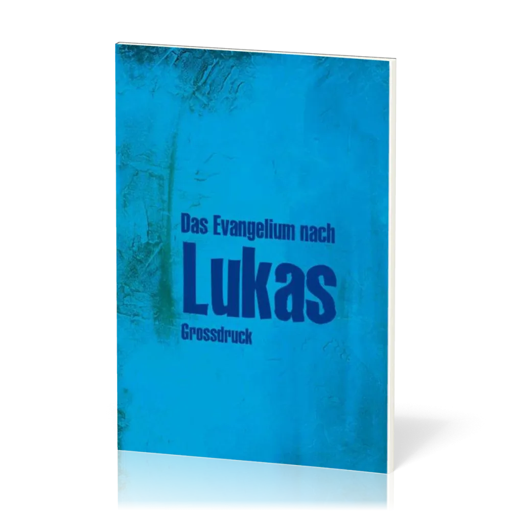 Elberfelder CSV Hückeswagen, Das Evangelium nach Lukas, Grossdruck - Paperback blau