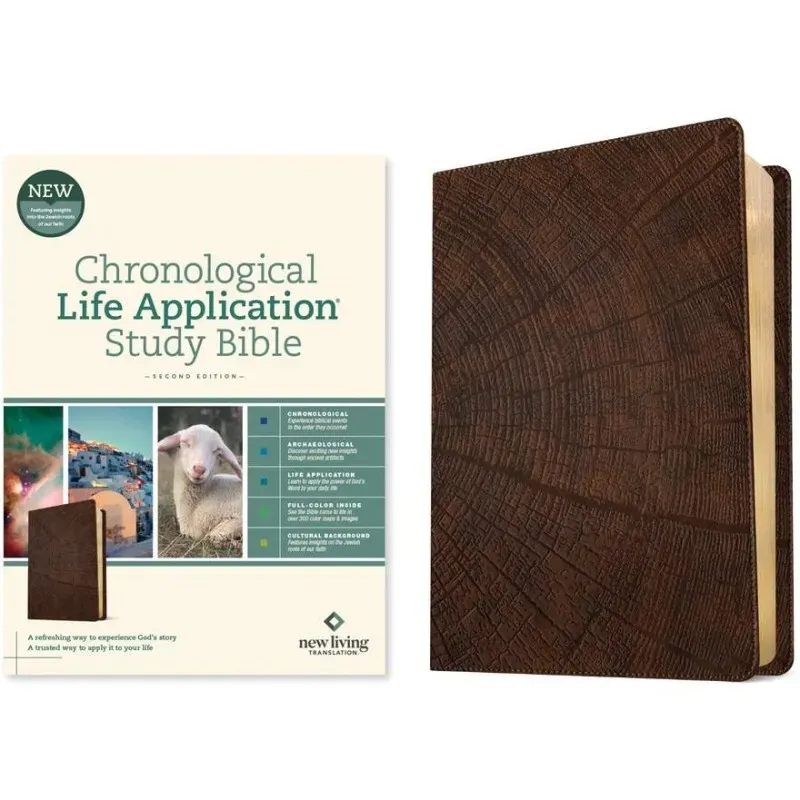 Anglais, Bible, New Living Translation, Chronological Life Application Study Bible Second...