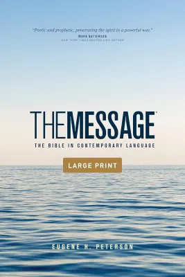 Anglais, Bible The Message, gros caractères, couverture illustrée