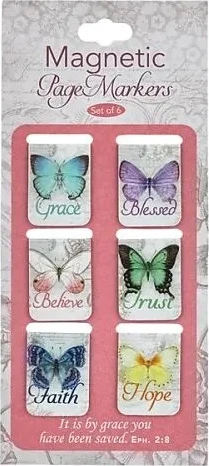 Butterfly Blessings Mini Magnetic Bookmark Set