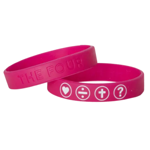 The Four - Armband magenta 150 mm