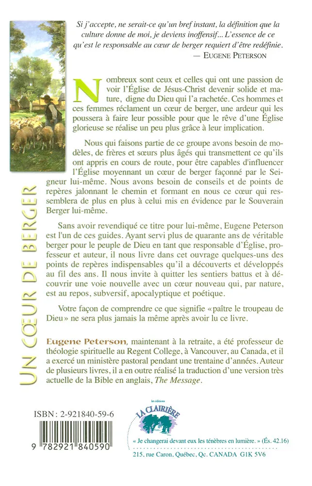 Un coeur de berger - Un retour vers l'art de l'accompagnement spirituel