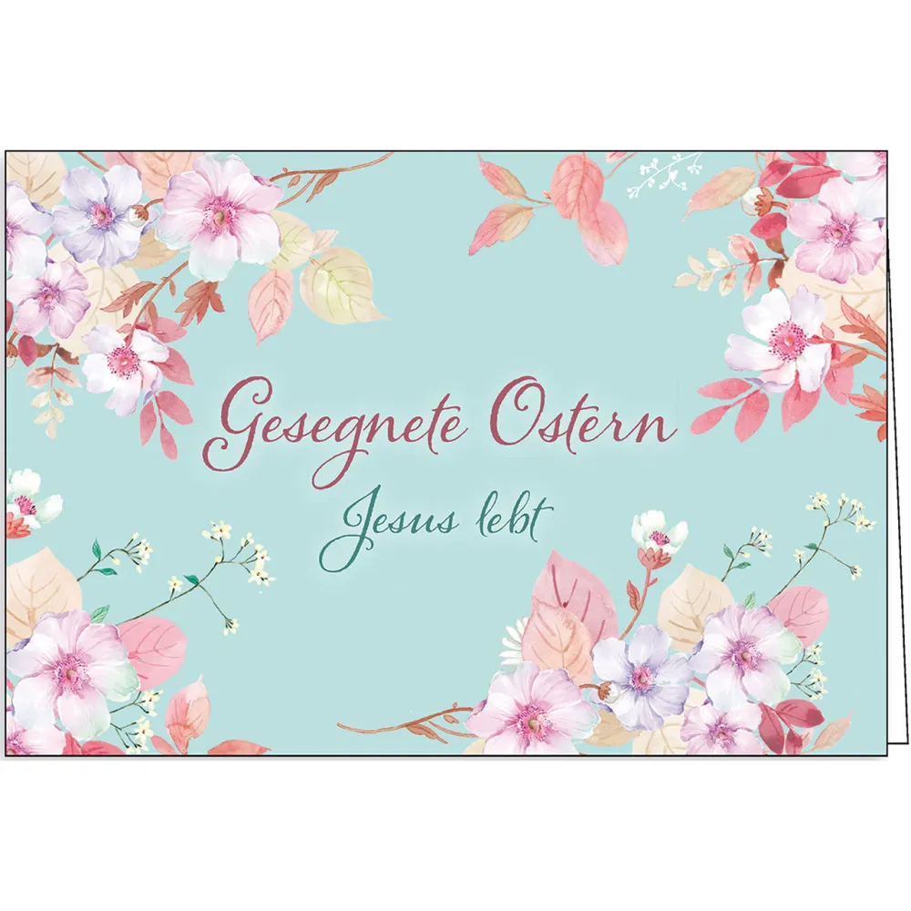 Faltkarte - Gesegnete Ostern - Jesus lebt