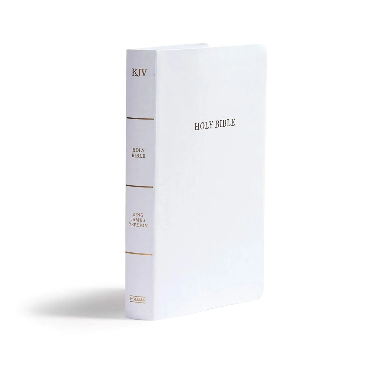 Anglais, Bible KJV, similicuir, blanche, Gift & Award