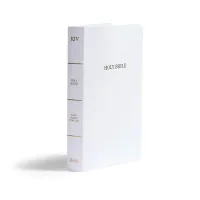 Anglais, Bible KJV, similicuir, blanche, Gift & Award