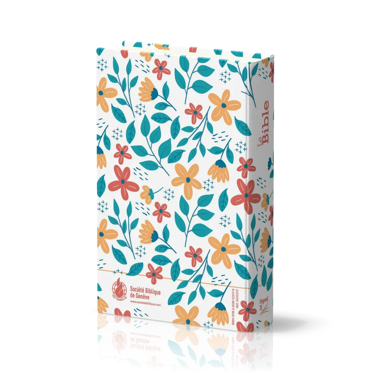 Bible Segond 21 compacte (Premium Style) - couverture rigide toilée matelassée motif fleuris