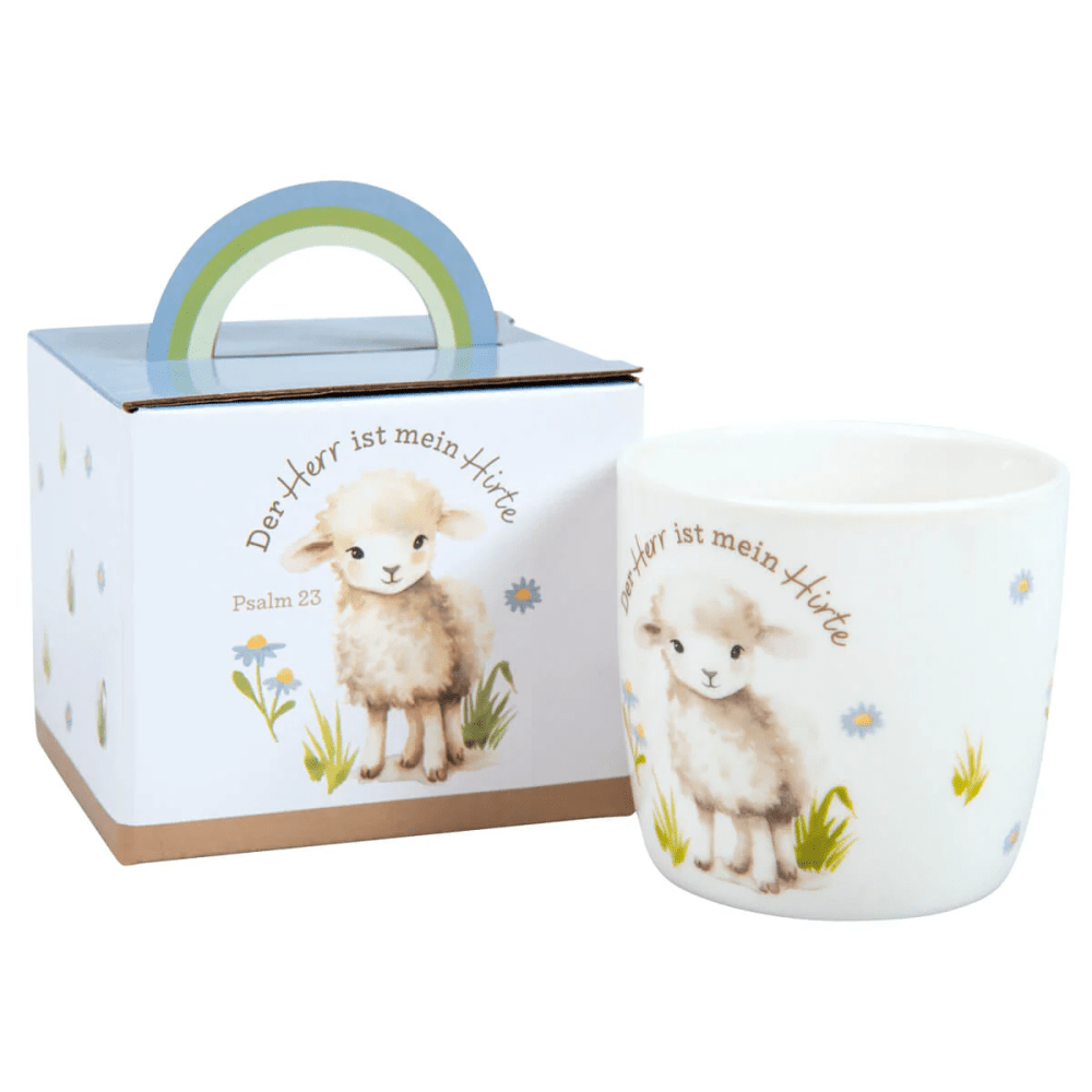 Tasse - der Herr ist mein Hirte - 250ml, Schäfchen