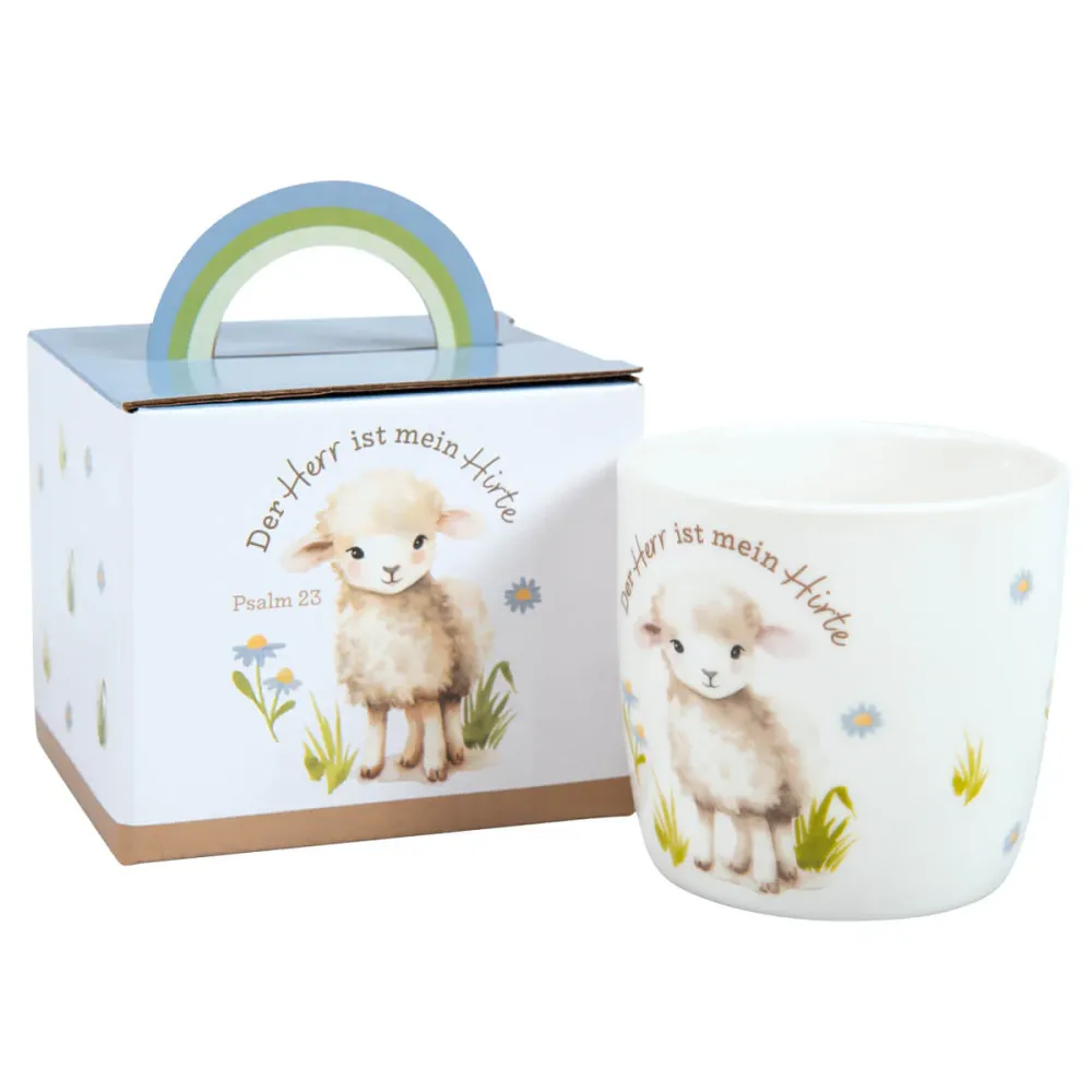 Tasse - der Herr ist mein Hirte - 250ml, Schäfchen