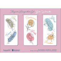 Gute Wünsche - Magnet-Lesezeichen-Set (3 Lesezeichen) - Magnetische Merkhelfer - hübsche Lesezeichen