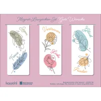 Gute Wünsche - Magnet-Lesezeichen-Set (3 Lesezeichen) - Magnetische Merkhelfer - hübsche Lesezeichen