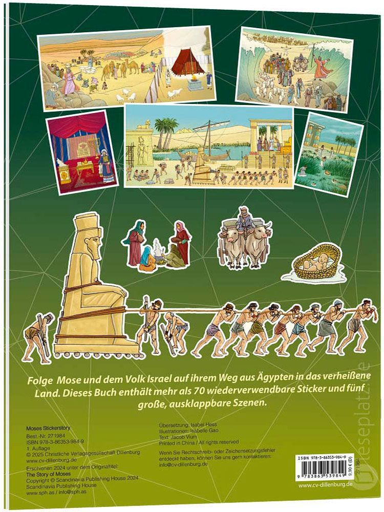 Moses Stickerstory - Mit mehr als 70 wiederverwendbaren Stickern