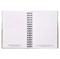 Notizbuch - Be strong and courageous / Sei stark und mutig / Jos 1:9 - mit Spiralbindung, Bergmotif