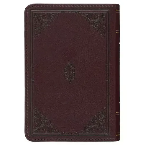 Englisch, King James Bibel, Taschenformat mit Goldschnitt - Kunstleder braun