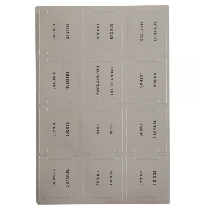 Englisch Bibelgriffregister - silber