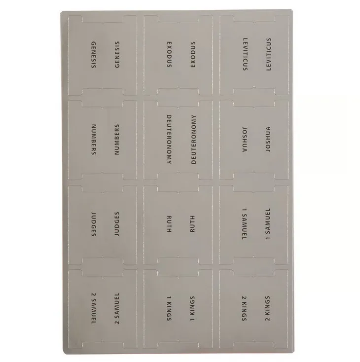Englisch Bibelgriffregister - silber