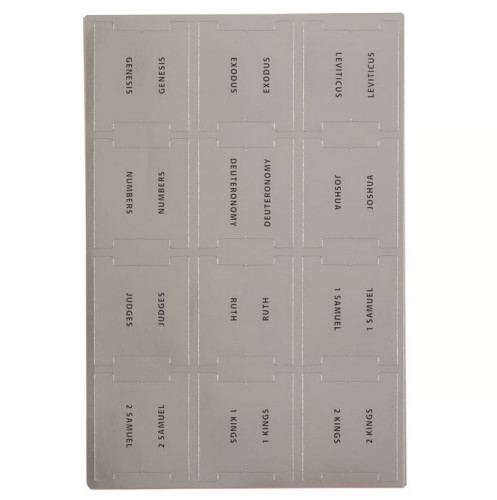 Englisch Bibelgriffregister - silber
