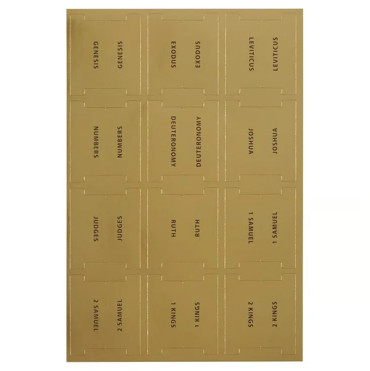 Englisch Bibelgriffregister - goldig