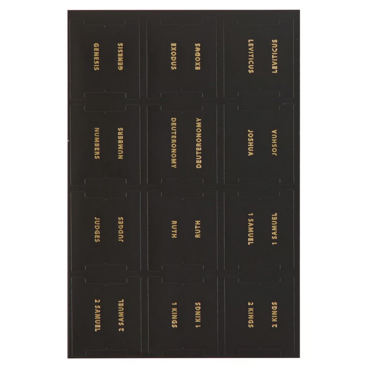 Englisch Bibelgriffregister - schwarz-gold