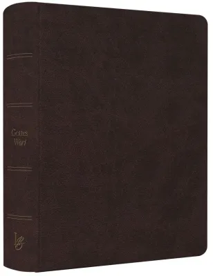 NeÜ bibel.heute Liebezurbibel - Flexibler Kunstledereinband - braun/dunkel mit Schreibrand