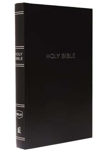 Anglais, Bible NKJV, Pew Bible, reliée, noire