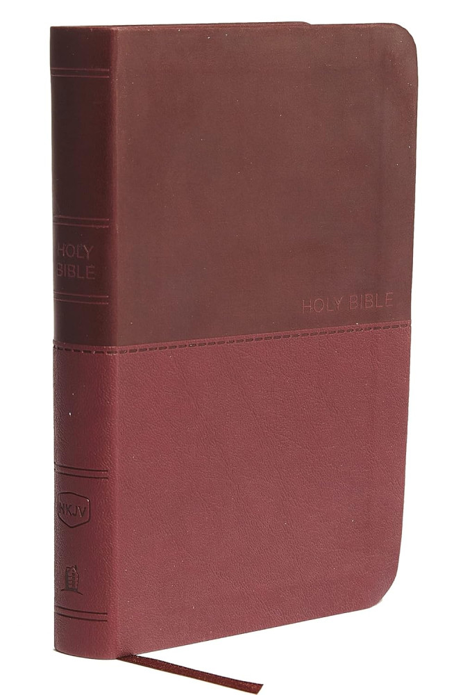 Anglais, Bible New King James Version, compact, bordeaux