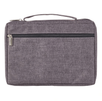 POCHETTE BIBLE, S, GRISE ICHTHUS - TOILE