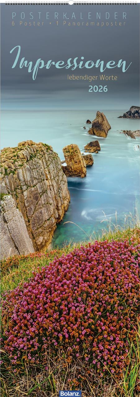 Impressionen lebendiger Worte - Super-Posterkalender im Hochformat