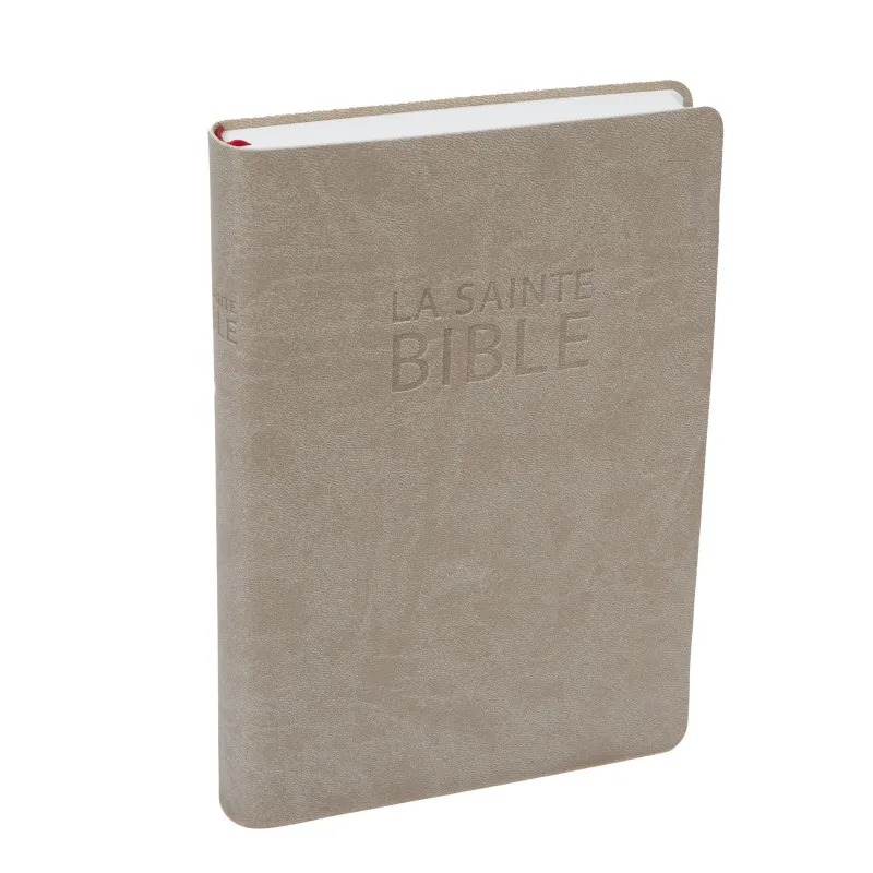 Bible Darby - Édition de Rolle 2022, Grand Format Similicuir beige souple