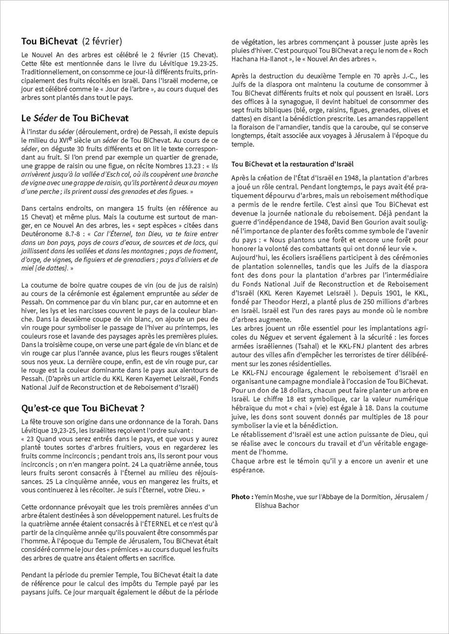 Israël - Calendrier mural