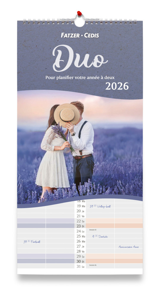 Duo - calendrier vertical