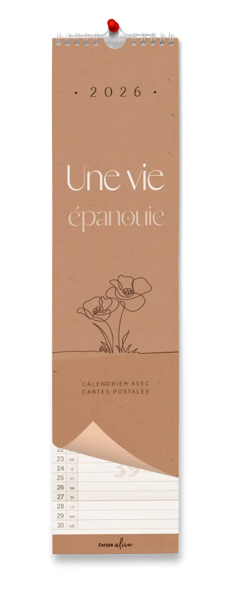 Calendrier Une vie épanouie - Calendrier avec cartes postales