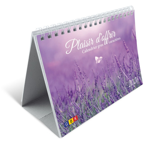 Plaisir d'offrir - Joli calendrier photo à gros caractères