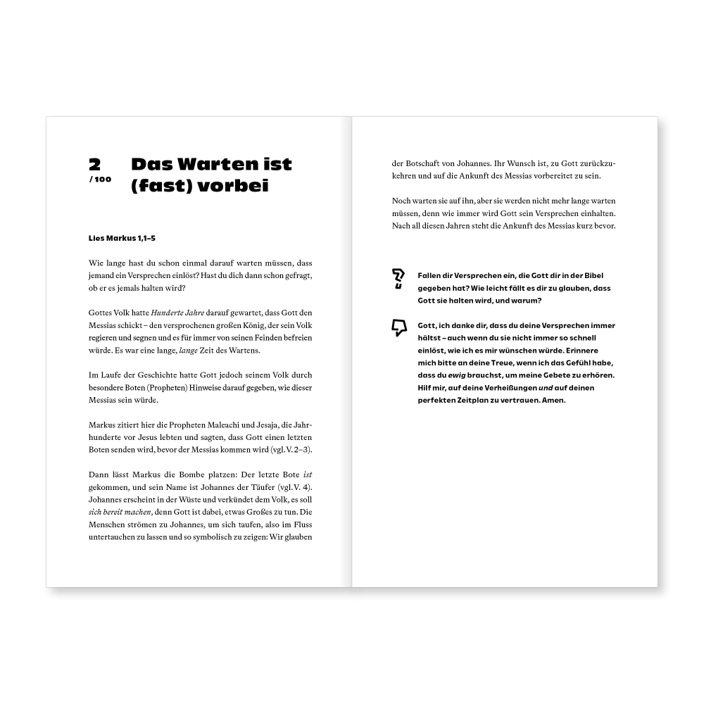 Beste Nachricht ever - In 100 Andachten durch das Markusevangelium