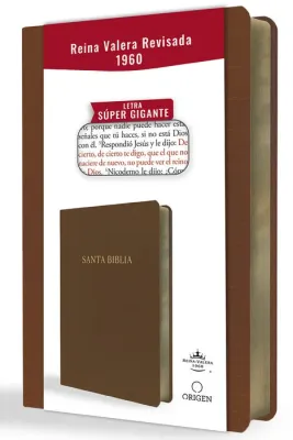 Espagnol, Bible, Reina Valera 1960, très gros caractères, similicuir brun - Biblia Reina Valera...
