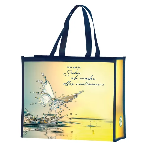 Gott spricht: Siehe, ich mache alles neu - Foto-Motiv - Einkaufstasche - Jahreslosung 2026