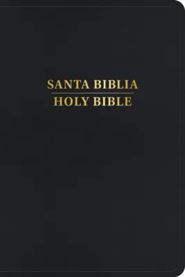 Bible bilingue Espagnol - Anglais, Reina Valera 1960 - King James Version, similicuir noir, avec...