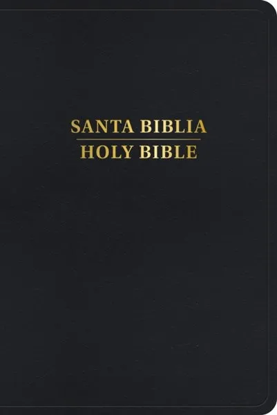 Bible bilingue Espagnol - Anglais, Reina Valera 1960 - King James Version, similicuir noir, avec...