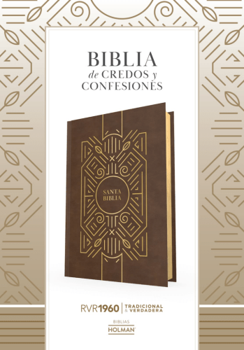 Espagnol, Bible, Reina Valera 1960, Biblia de Credos y Confesiones, couverture rigide café,...