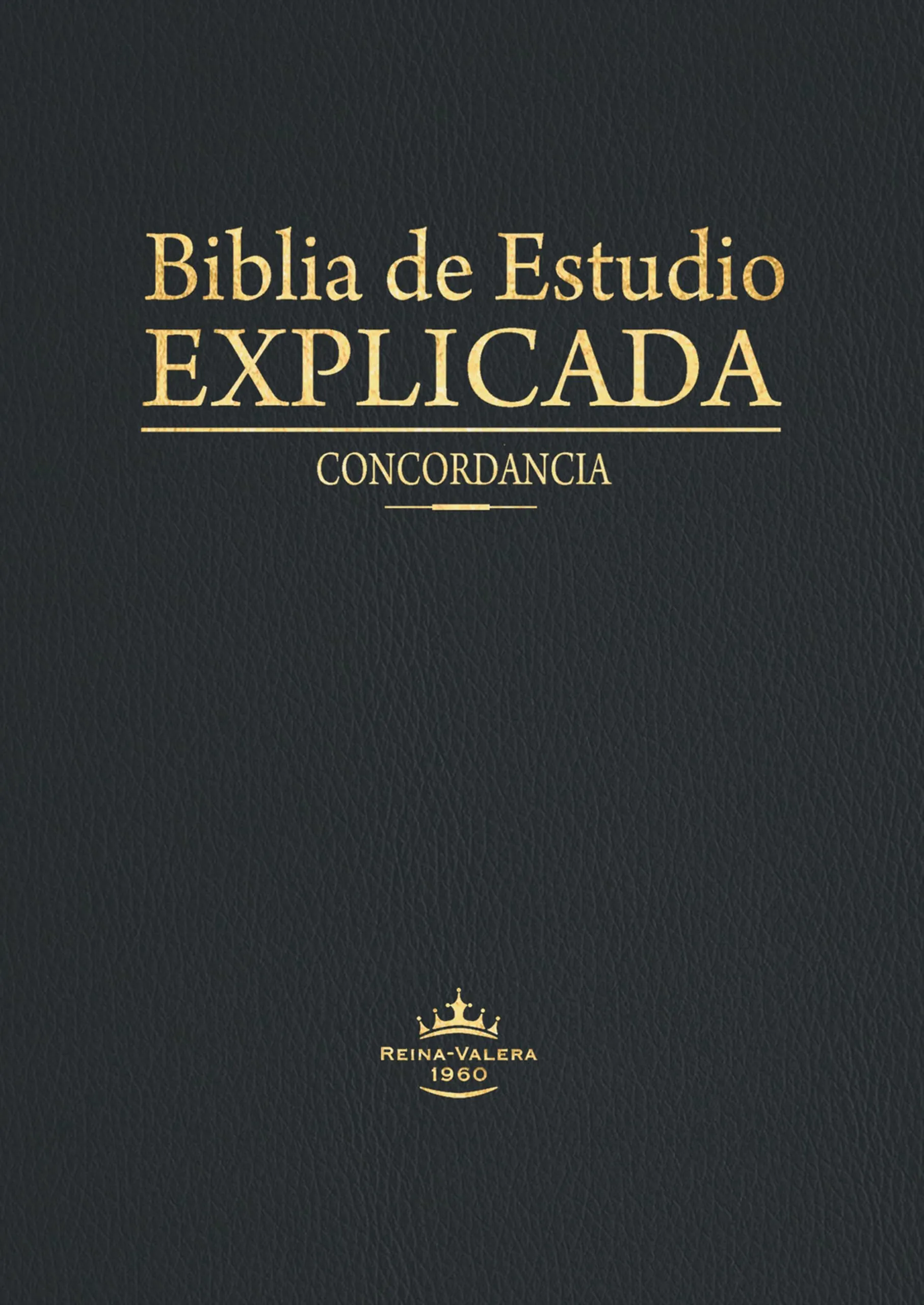Espagnol, Bible, Reina Valera 1960, Biblia de Estudio Explicada, cuir, noire