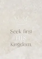 Postkarten His Kingdom - Matthew 6,33