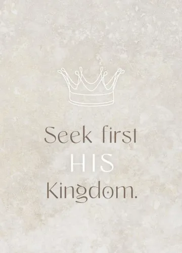 Postkarten His Kingdom - Matthew 6,33