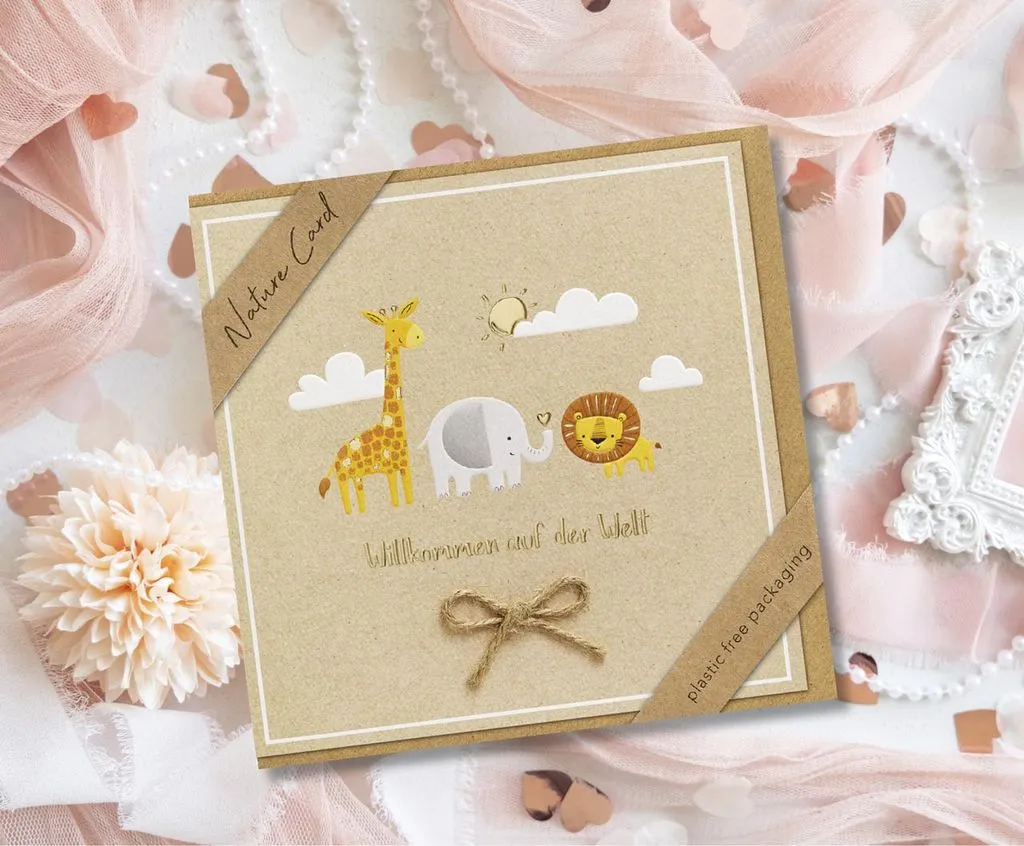 Faltkarte - Willkommen auf der Welt - Psalm 139,16