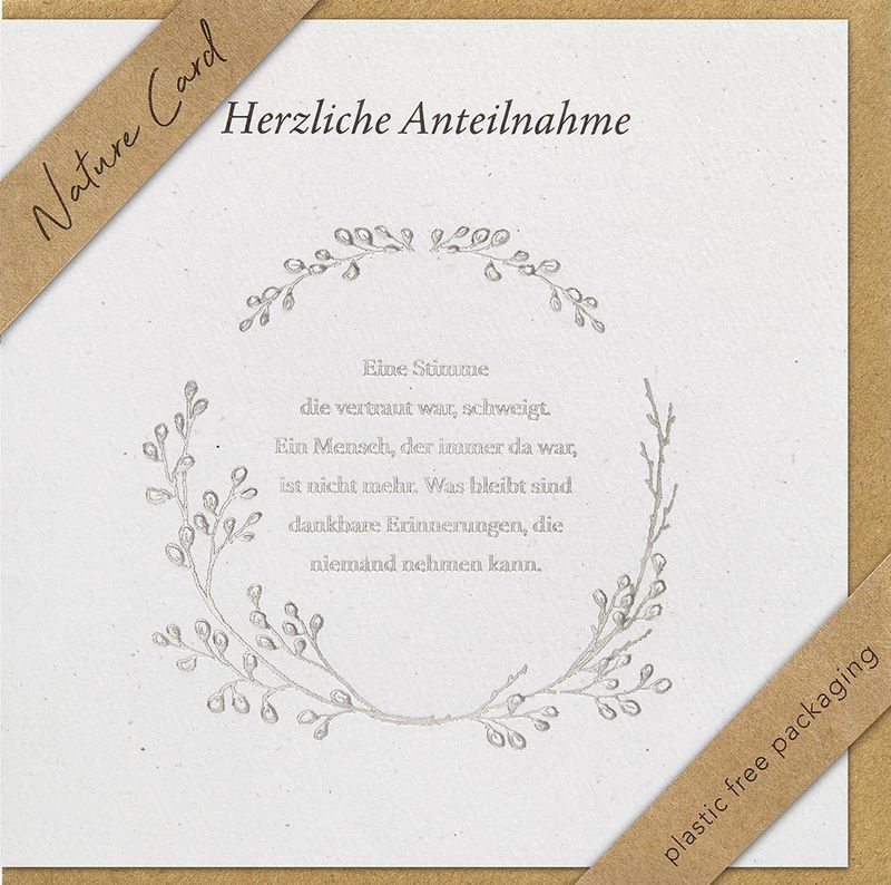 Faltkarte Herzliche Anteilnahme