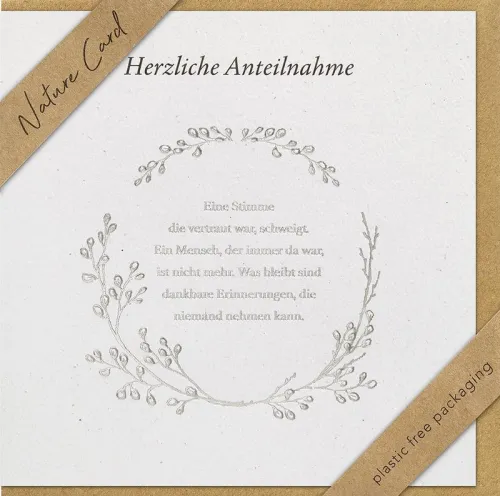 Faltkarte Herzliche Anteilnahme