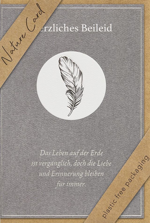 Faltkarte - Herzliches Beileid