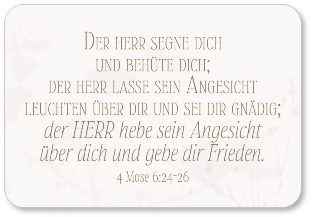 Minikarten-Box „Viel Segen" - 30 Bibelverse Segen und Ermutigung
mit Edlem Holzaufsteller