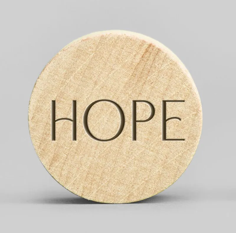 Holzmagnete Hope